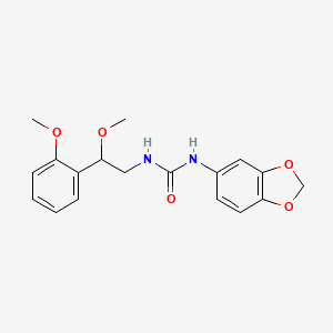 1-(Benzo[d][1,3]dioxol-5-yl)-3-(2-methoxy-2-(2-methoxyphenyl)ethyl)urea