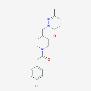 2-((1-(2-(4-chlorophenyl)acetyl)piperidin-4-yl)methyl)-6-methylpyridazin-3(2H)-one