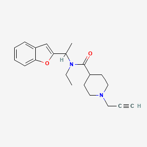 N-[1-(1-benzofuran-2-yl)ethyl]-N-ethyl-1-(prop-2-yn-1-yl)piperidine-4-carboxamide