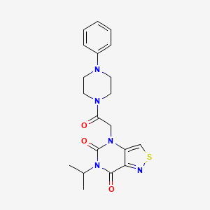 6-isopropyl-4-(2-oxo-2-(4-phenylpiperazin-1-yl)ethyl)isothiazolo[4,3-d]pyrimidine-5,7(4H,6H)-dione