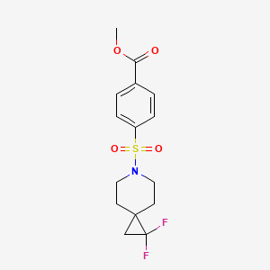 Methyl 4-({1,1-difluoro-6-azaspiro[2.5]octan-6-yl}sulfonyl)benzoate
