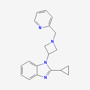2-Cyclopropyl-1-[1-(pyridin-2-ylmethyl)azetidin-3-yl]benzimidazole