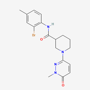 N-(2-bromo-4-methylphenyl)-1-(1-methyl-6-oxo-1,6-dihydropyridazin-3-yl)piperidine-3-carboxamide
