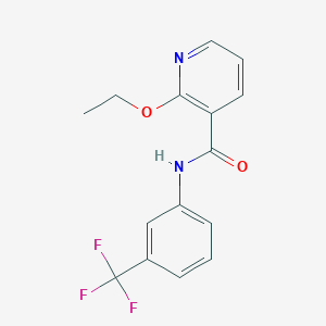 molecular formula C15H13F3N2O2 B2586942 2-乙氧基-N-[3-(三氟甲基)苯基]吡啶-3-甲酰胺 CAS No. 866019-08-1