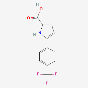 5-(4-(Trifluoromethyl)phenyl)-1H-pyrrole-2-carboxylic acid