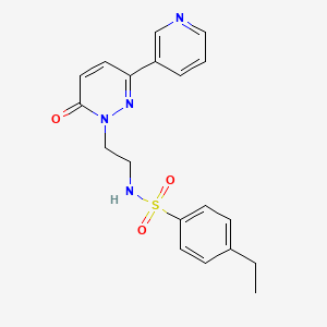 molecular formula C19H20N4O3S B2586945 4-乙基-N-(2-(6-氧代-3-(吡啶-3-基)嘧啶-1(6H)-基)乙基)苯磺酰胺 CAS No. 1021108-31-5