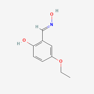 molecular formula C9H11NO3 B2586949 4-乙氧基-2-[(1E)-(羟亚氨基)甲基]苯酚 CAS No. 1884244-21-6