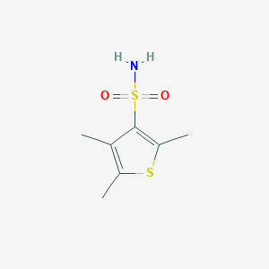 molecular formula C7H11NO2S2 B2586960 2,4,5-三甲基噻吩-3-磺酰胺 CAS No. 2126164-03-0