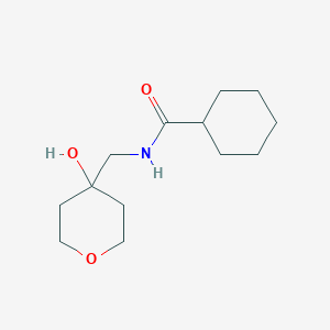 molecular formula C13H23NO3 B2586968 N-((4-hydroxytetrahydro-2H-pyran-4-yl)methyl)cyclohexanecarboxamide CAS No. 1351596-54-7