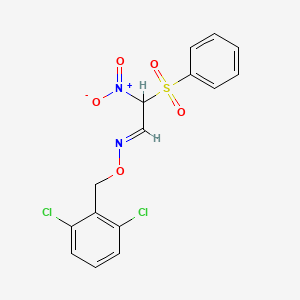 2-nitro-2-(phenylsulfonyl)acetaldehyde O-(2,6-dichlorobenzyl)oxime