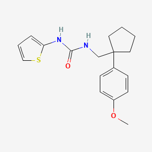 1-((1-(4-Methoxyphenyl)cyclopentyl)methyl)-3-(thiophen-2-yl)urea