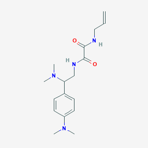 molecular formula C17H26N4O2 B2587009 N1-烯丙基-N2-(2-(二甲氨基)-2-(4-(二甲氨基)苯基)乙基)草酰胺 CAS No. 941975-62-8