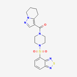 (4-(Benzo[c][1,2,5]thiadiazol-4-ylsulfonyl)piperazin-1-yl)(4,5,6,7-tetrahydropyrazolo[1,5-a]pyridin-3-yl)methanone