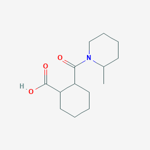 molecular formula C14H23NO3 B258702 2-[(2-Methyl-1-piperidinyl)carbonyl]cyclohexanecarboxylic acid 