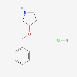 molecular formula C11H16ClNO B2587023 3-(Benzyloxy)pyrrolidine hydrochloride CAS No. 127342-06-7; 420137-14-0; 927819-90-7