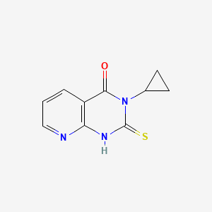 molecular formula C10H9N3OS B2587027 3-cyclopropyl-2-mercaptopyrido[2,3-d]pyrimidin-4(3H)-one CAS No. 688793-42-2