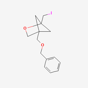 4-((Benzyloxy)methyl)-1-(iodomethyl)-2-oxabicyclo[2.1.1]hexane