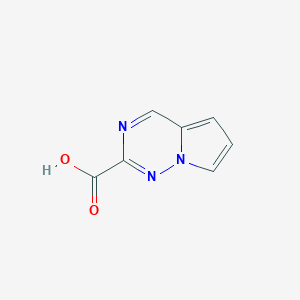 molecular formula C7H5N3O2 B2587041 Pyrrolo[2,1-f][1,2,4]triazine-2-carboxylic acid CAS No. 1367930-95-7