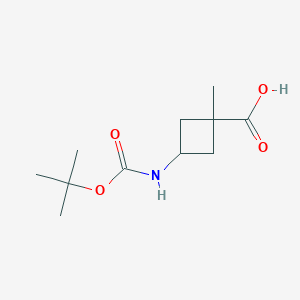 cis-3-((tert-Butoxycarbonyl)amino)-1-methylcyclobutane-1-carboxylic acid