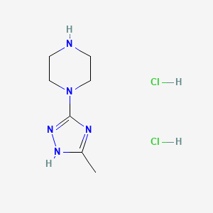1-(3-methyl-1H-1,2,4-triazol-5-yl)piperazine dihydrochloride