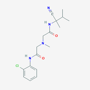 2-({[(2-chlorophenyl)carbamoyl]methyl}(methyl)amino)-N-(1-cyano-1,2-dimethylpropyl)acetamide