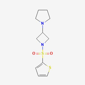 1-(1-Thiophen-2-ylsulfonylazetidin-3-yl)pyrrolidine