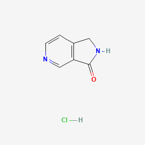 molecular formula C7H7ClN2O B2587060 1H,2H,3H-pyrrolo[3,4-c]pyridin-3-one hydrochloride CAS No. 2094748-09-9
