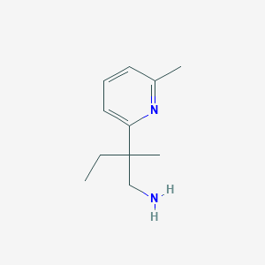 molecular formula C11H18N2 B2587079 2-甲基-2-(6-甲基吡啶-2-基)丁-1-胺 CAS No. 1857251-61-6