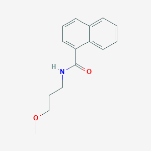 molecular formula C15H17NO2 B258708 N-(3-methoxypropyl)naphthalene-1-carboxamide 