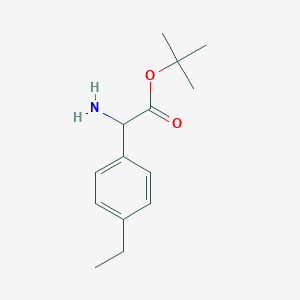 Tert-butyl 2-amino-2-(4-ethylphenyl)acetate