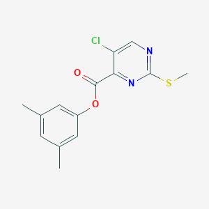 3,5-Dimethylphenyl 5-chloro-2-(methylsulfanyl)pyrimidine-4-carboxylate