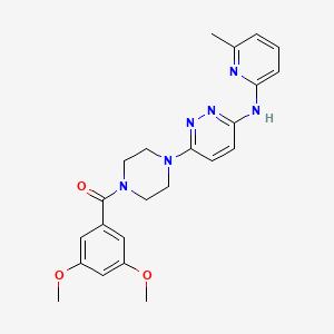 (3,5-Dimethoxyphenyl)(4-(6-((6-methylpyridin-2-yl)amino)pyridazin-3-yl)piperazin-1-yl)methanone