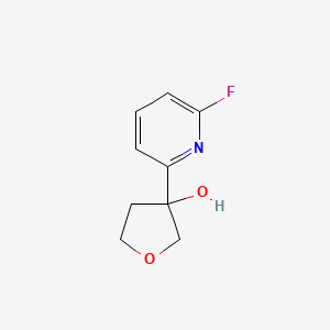 molecular formula C9H10FNO2 B2587112 3-(6-Fluoropyridin-2-yl)oxolan-3-ol CAS No. 2490404-53-8