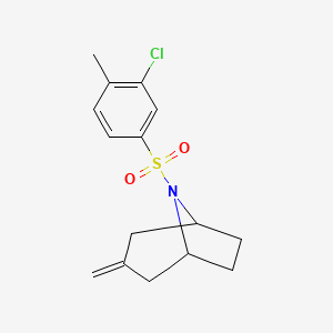 (1R,5S)-8-((3-chloro-4-methylphenyl)sulfonyl)-3-methylene-8-azabicyclo[3.2.1]octane