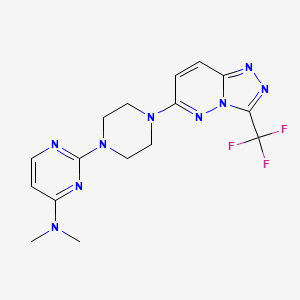 N,N-dimethyl-2-{4-[3-(trifluoromethyl)-[1,2,4]triazolo[4,3-b]pyridazin-6-yl]piperazin-1-yl}pyrimidin-4-amine