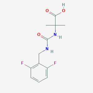 2-[(2,6-Difluorophenyl)methylcarbamoylamino]-2-methylpropanoic acid