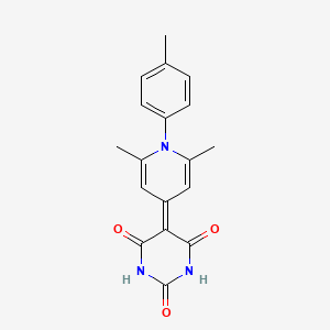 5-(2,6-dimethyl-1-(p-tolyl)pyridin-4(1H)-ylidene)pyrimidine-2,4,6(1H,3H,5H)-trione