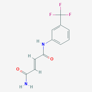 B2587152 (2E)-N-[3-(trifluoromethyl)phenyl]but-2-enediamide CAS No. 301683-23-8