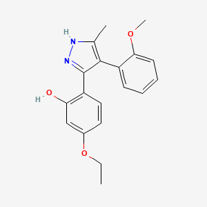 5-ethoxy-2-(4-(2-methoxyphenyl)-5-methyl-1H-pyrazol-3-yl)phenol