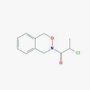 molecular formula C11H12ClNO2 B2587176 2-Chloro-1-(1,4-dihydro-2,3-benzoxazin-3-yl)propan-1-one CAS No. 2411263-23-3