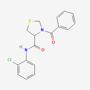 3-benzoyl-N-(2-chlorophenyl)-1,3-thiazolidine-4-carboxamide