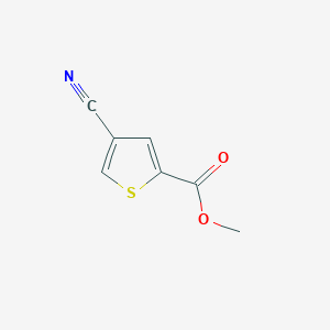 molecular formula C7H5NO2S B2587183 Methyl 4-cyanothiophene-2-carboxylate CAS No. 67808-33-7