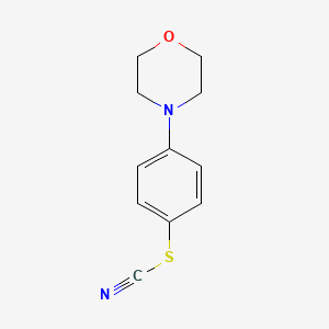 molecular formula C11H12N2OS B2587194 (4-Morpholin-4-ylphenyl) thiocyanate CAS No. 326173-43-7