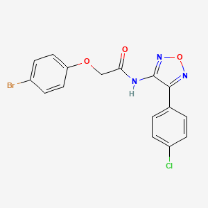 2-(4-bromophenoxy)-N-[4-(4-chlorophenyl)-1,2,5-oxadiazol-3-yl]acetamide