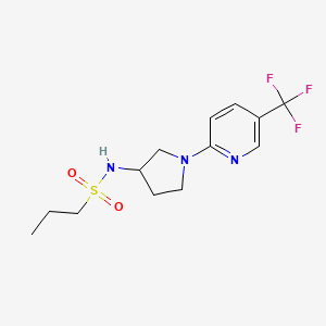 N-(1-(5-(trifluoromethyl)pyridin-2-yl)pyrrolidin-3-yl)propane-1-sulfonamide