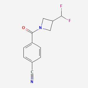 4-(3-(Difluoromethyl)azetidine-1-carbonyl)benzonitrile