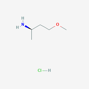 molecular formula C5H14ClNO B2587208 盐酸(2R)-4-甲氧基丁烷-2-胺 CAS No. 2248186-71-0