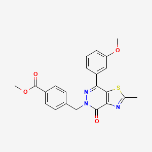 methyl 4-((7-(3-methoxyphenyl)-2-methyl-4-oxothiazolo[4,5-d]pyridazin-5(4H)-yl)methyl)benzoate