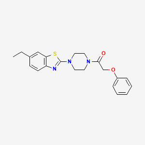 1-[4-(6-ethyl-1,3-benzothiazol-2-yl)piperazin-1-yl]-2-phenoxyethan-1-one