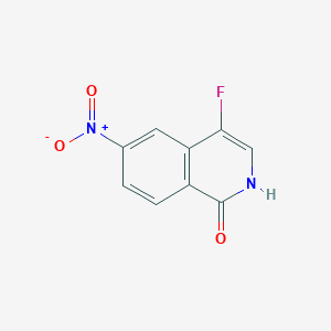 B2587224 4-Fluoro-6-nitroisoquinolin-1-ol CAS No. 1508295-22-4